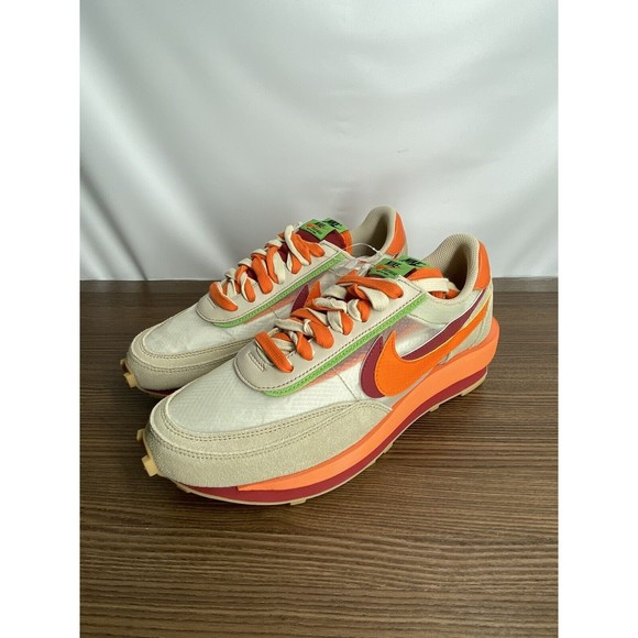 Nike LD Waffle X Clot X Sacai Net Orange Blaze 2021 DH1347-100 Mens Size 10 NIB main image 4